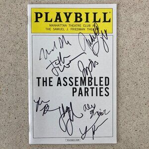 Signed Playbill The Assembled Parties Jessica Hecht Judith Light Jeremy Shamos